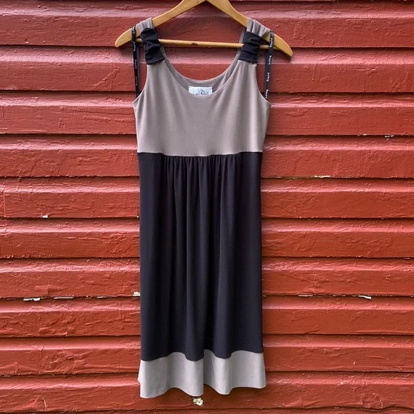 Joseph Ribkoff Scoop Neck Wide Strap Cami Style Jersey Dress Women's Size 2